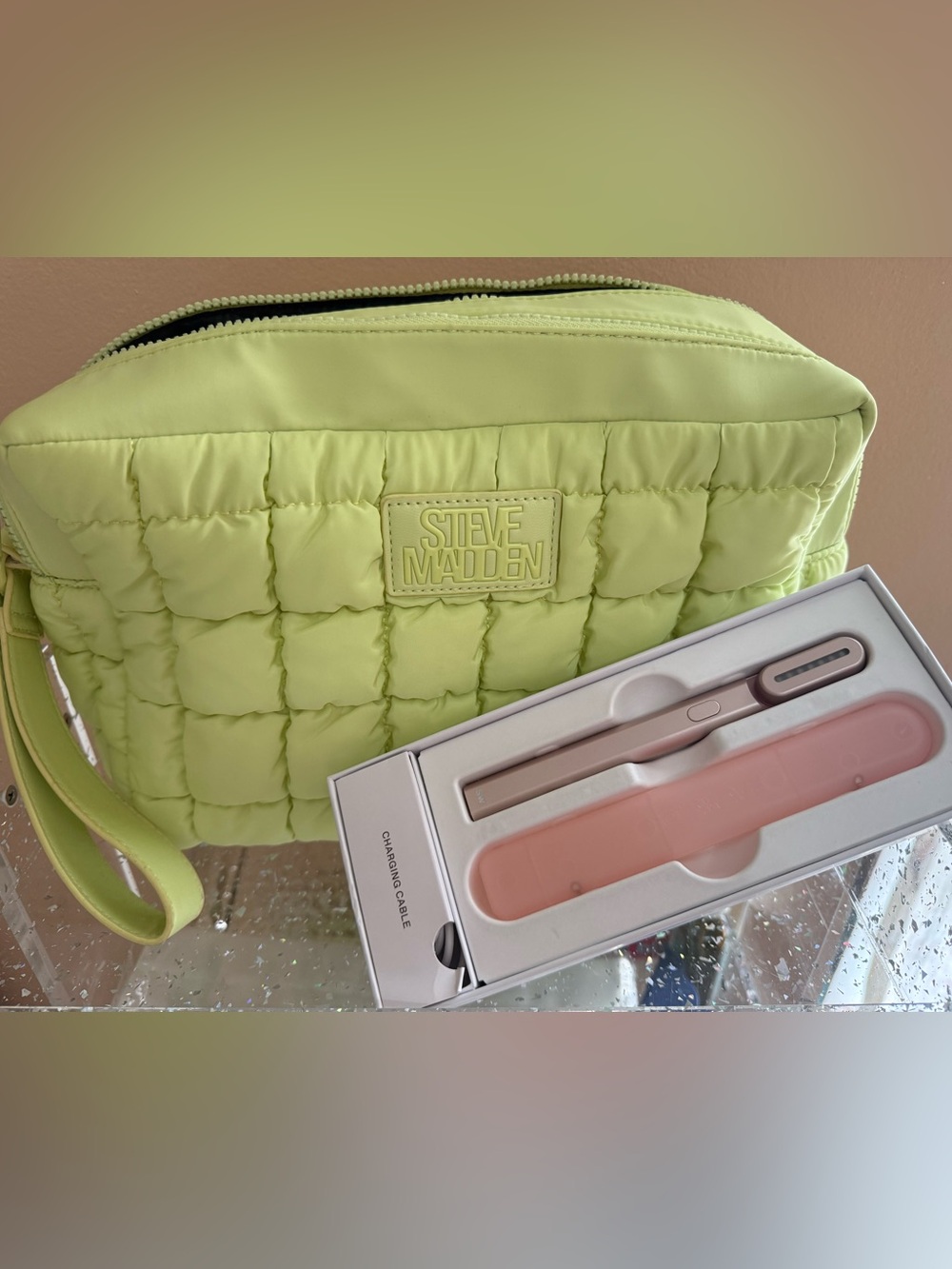 Solawave and travel bag